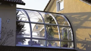 Halbrunder Dach-Balkon als Oase | Wintergartensysteme-Schuster_de